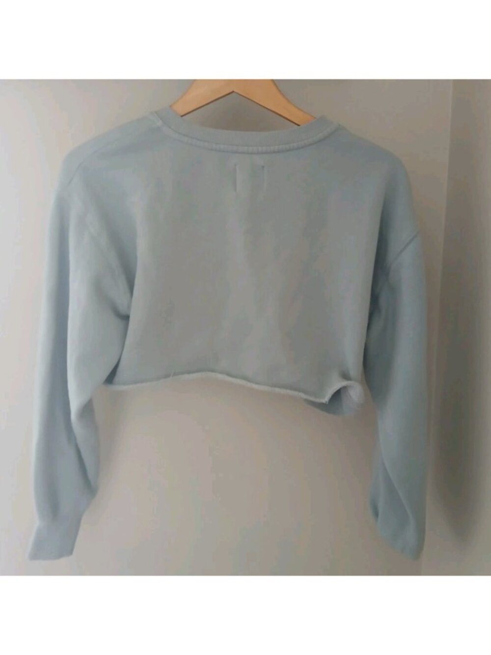 Aritzia Tna Cozy AF Fleece Cropped Raw Hem Sweatshirt - Picture 7 of 9